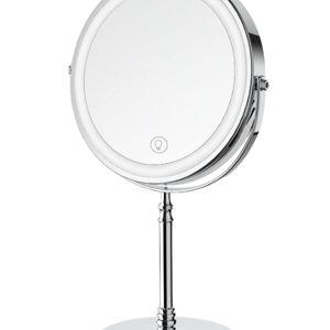 Double Sided Magnifying Vanity Mirror with 3 Colors, Chrome