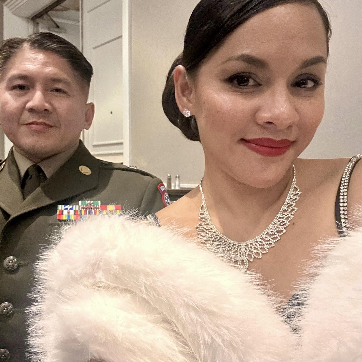 Always the highlight of the year for his long military career journey. Dressed up, dancing, and making memories with my favorite person. So grateful for these moments!
