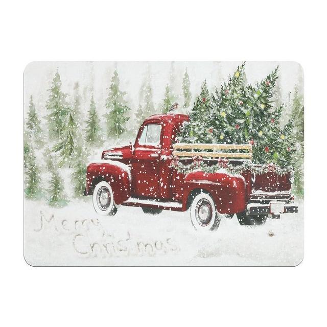 Dish Drying Mat Christmas Tree Dish Drying Mat for Kitchen Counter 12"x20" Seasonal Ultra Absorbent Home Dish Drainer Mats