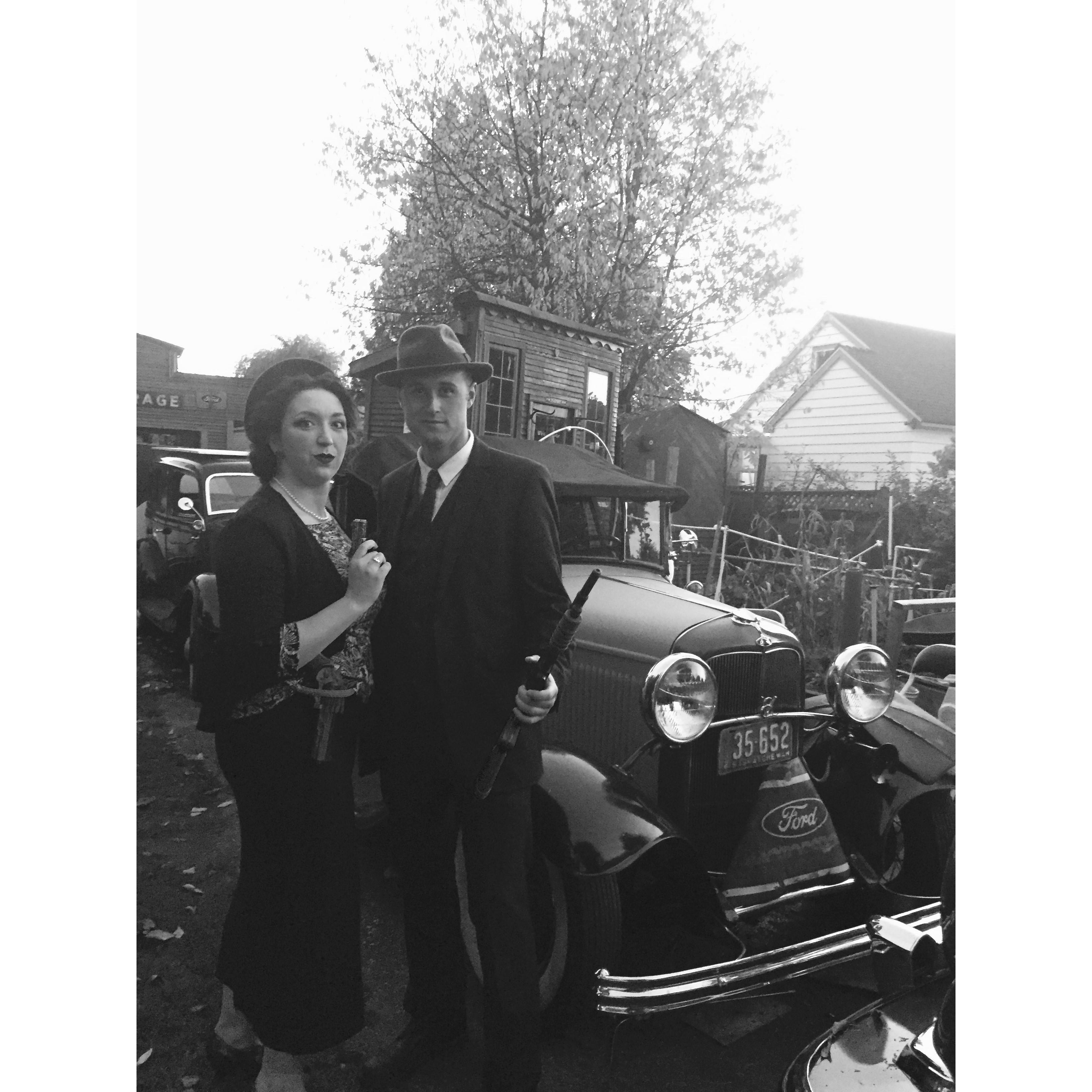 On the run with Bonnie and Clyde...
