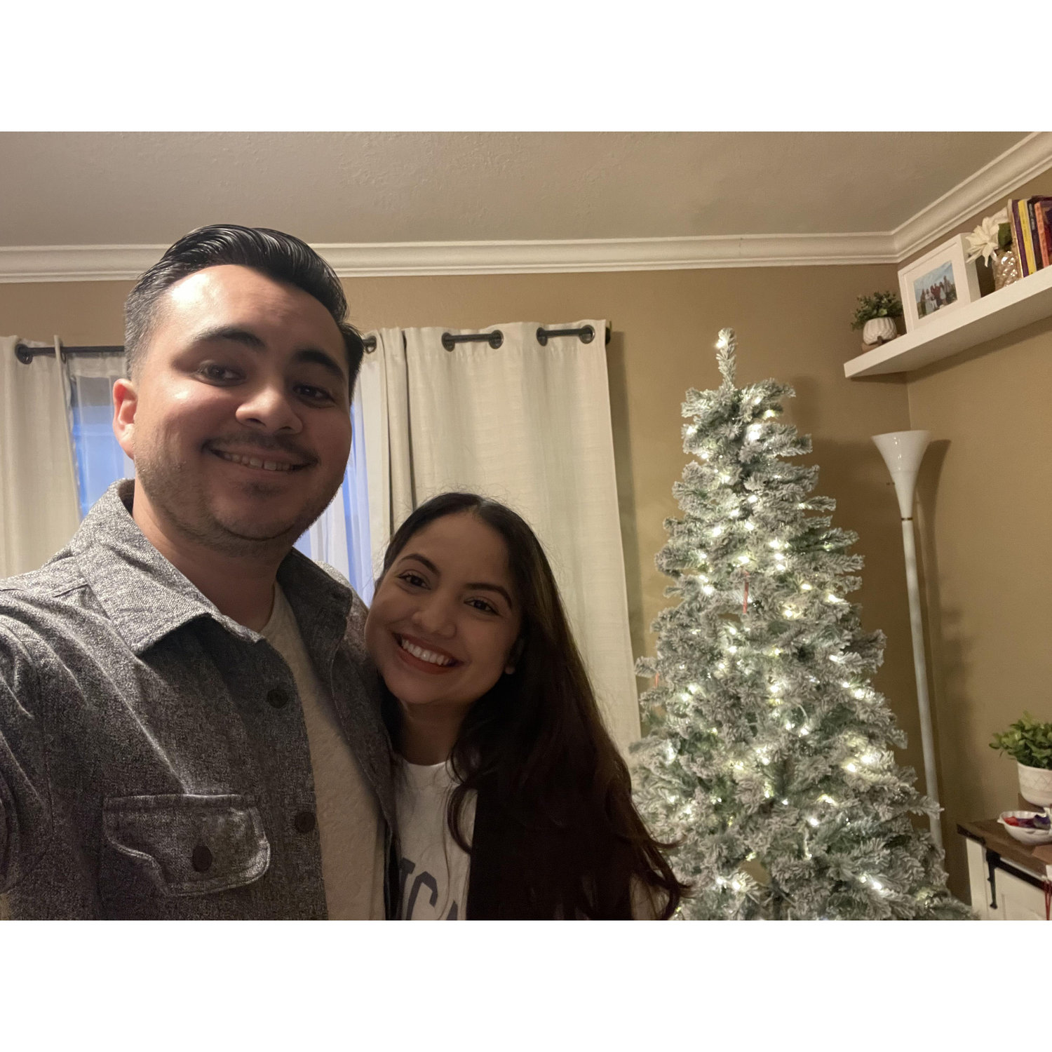 First time putting up our Christmas tree in our own home. 2023.