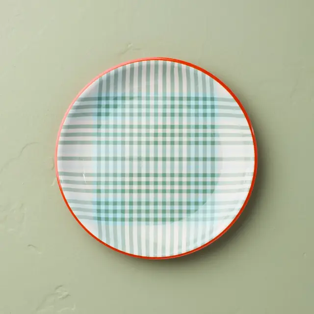 8.5" Summer Plaid Melamine Salad Plate - Hearth & Hand™ with Magnolia