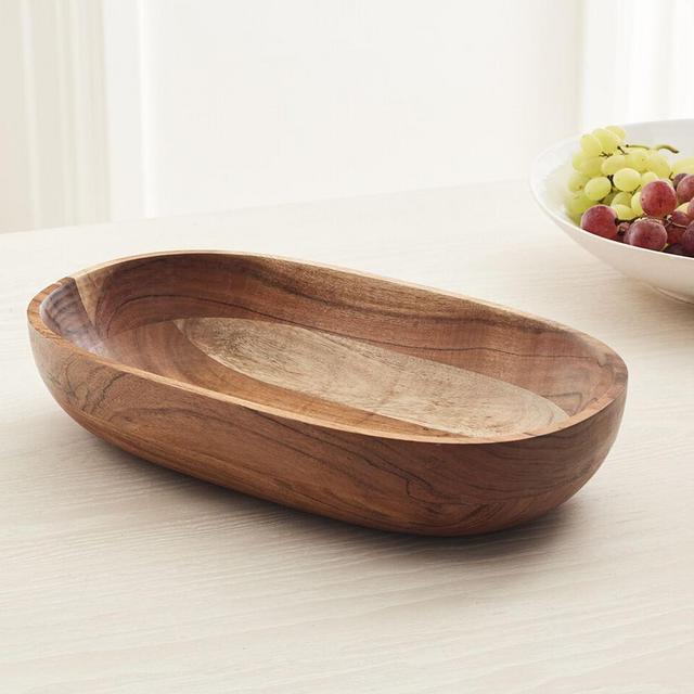 Hudson Rounded Fruit Bowl Dark Acacia