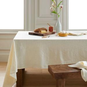 Organic Cotton Tablecloth - Warm White