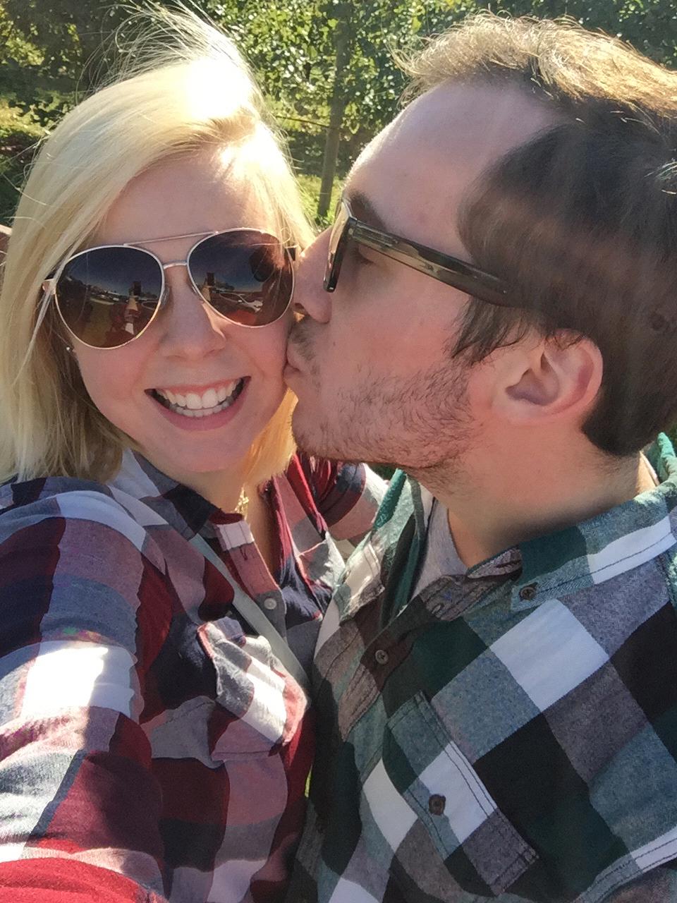 Apple picking on our way to Lake Geneva