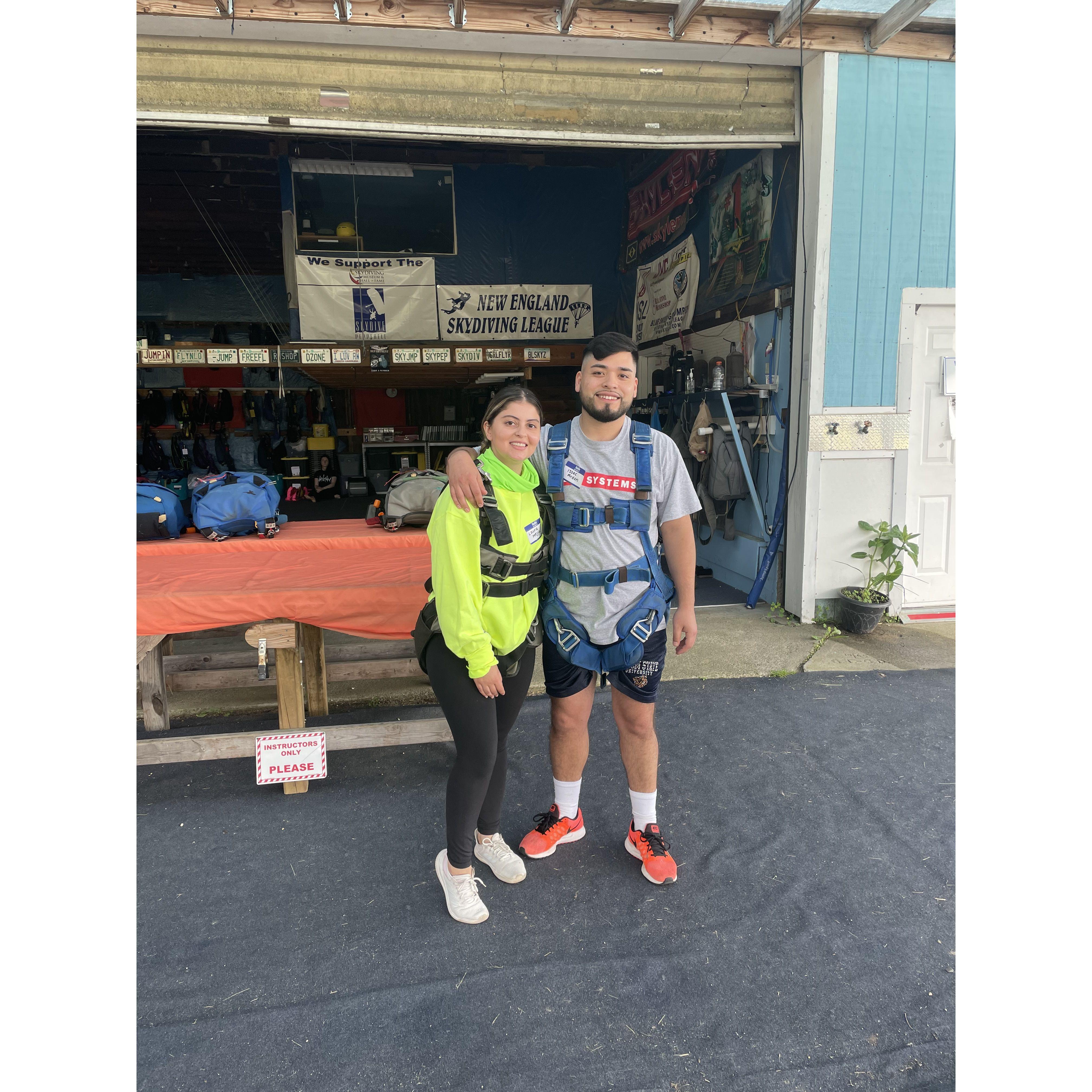 Laura's first time skydiving!