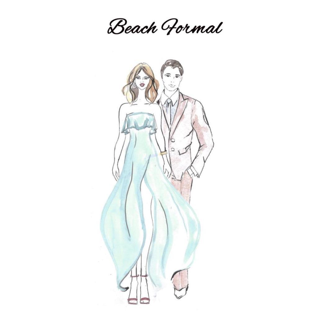 Here is some inspiration for attire for our Beach Formal wedding