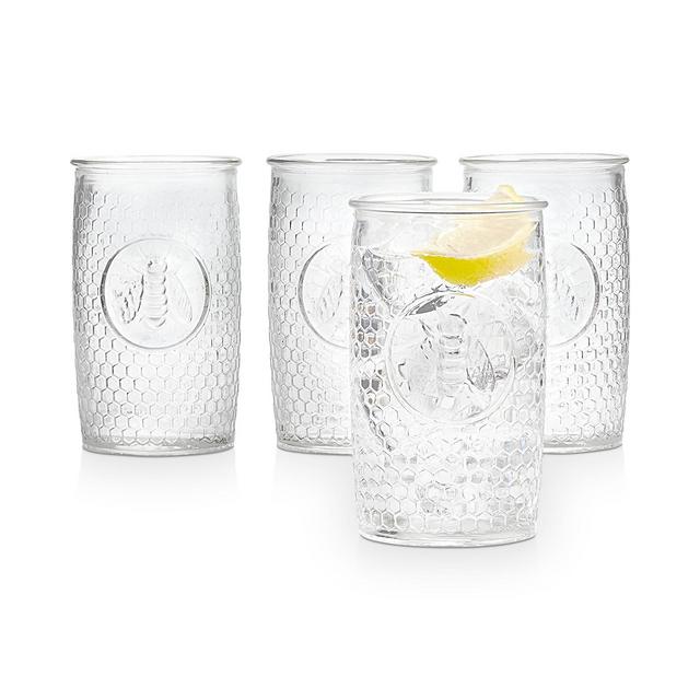 Martha Stewart Collection Bee Highball Glasses, Set of 4, Created for Macy's