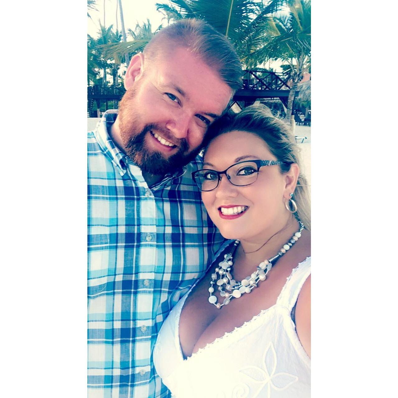 Our first vacation together in Punta Cana,  Dominican Republic August 2017