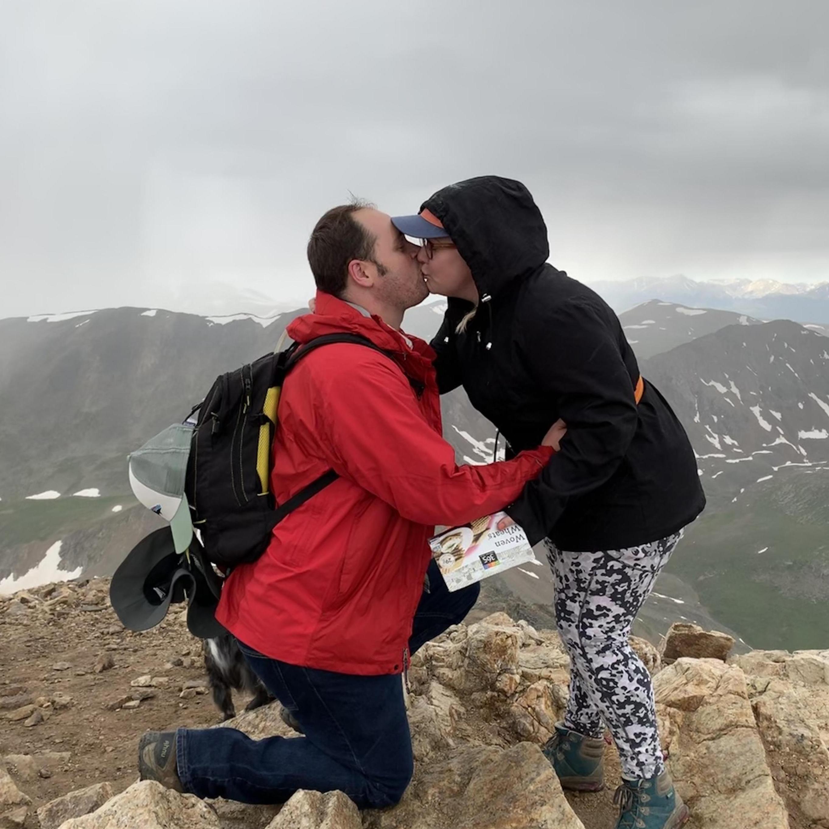 Just after she said "yes"