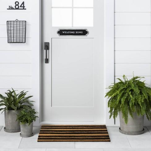 18"x30" Door Mat Black Stripe - Hearth & Hand™ with Magnolia