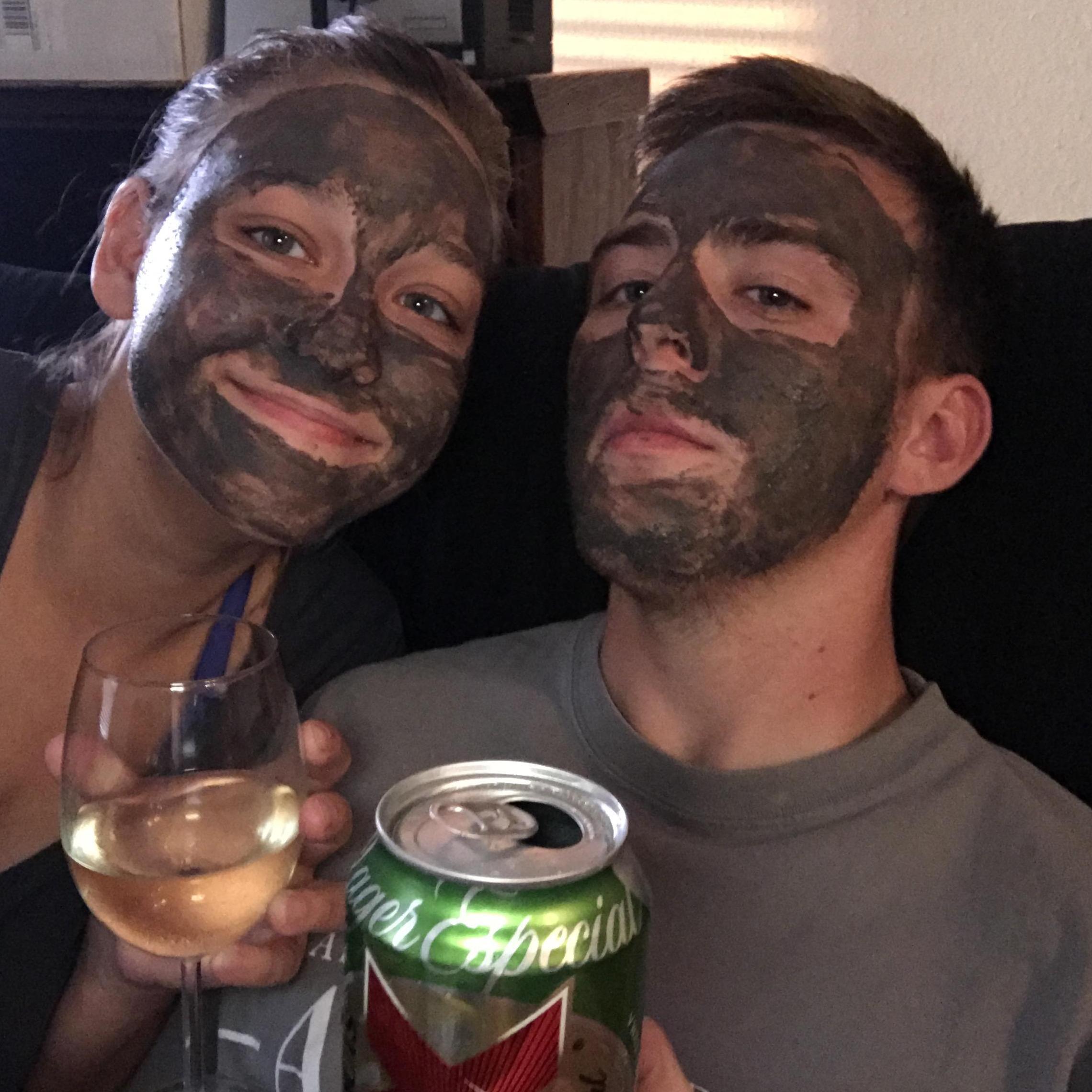 face mask and chill
