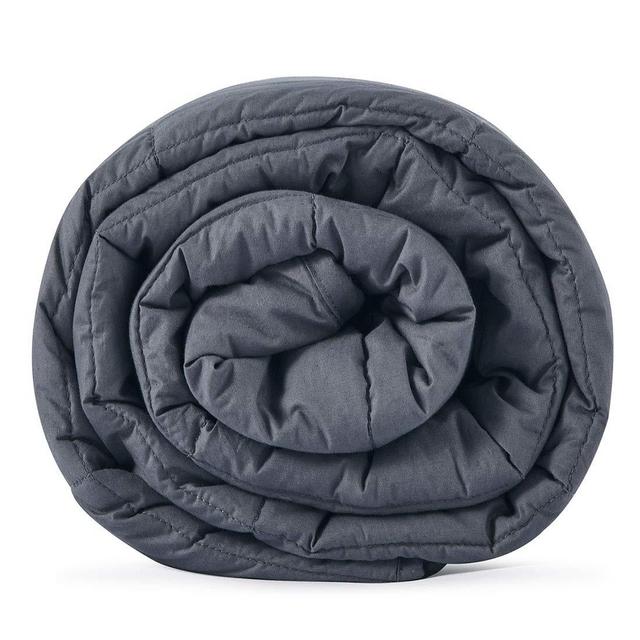 CuteKing Weighted Blanket 80''x87'' 25lbs King Size Heavy with Glass Beads for Adult Women Men, Dark Grey