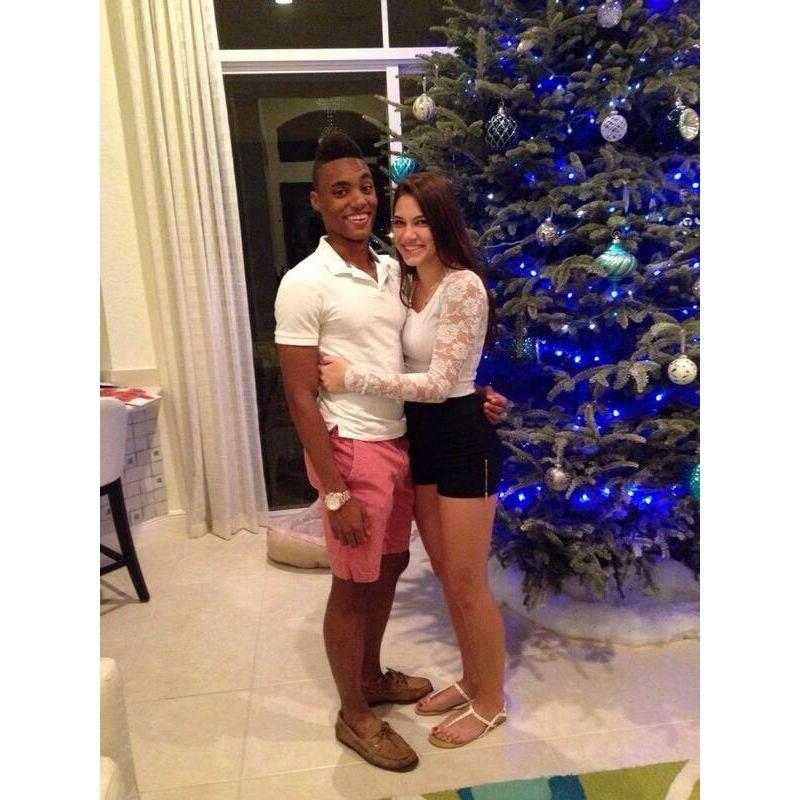 Our first Christmas together, not officially dating. December 2013