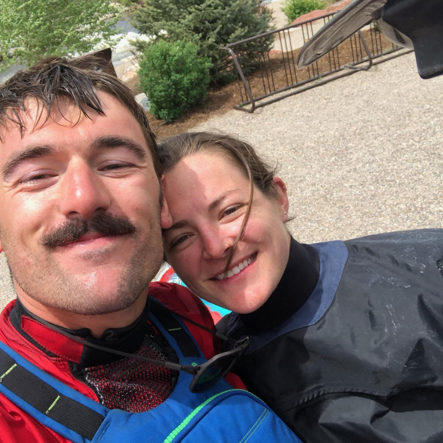 After a day of kayaking - another hobby we love doing together!