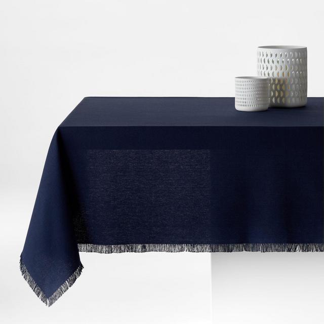 Craft Indigo 60" x 90" Fringe Tablecloth