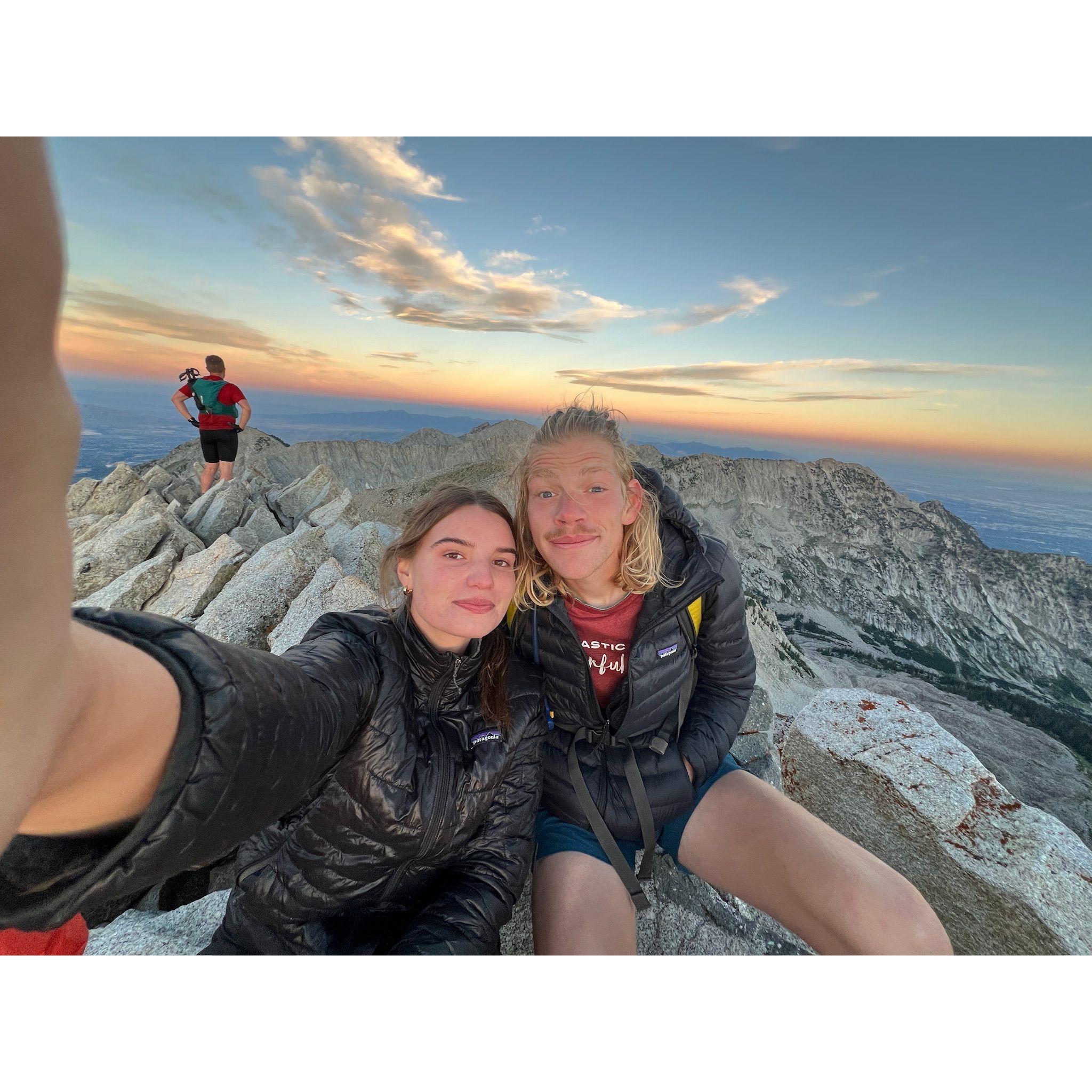 we hiked pfiefferhorn up little cottonwood! Andrew was nice enough to wait for slow june
