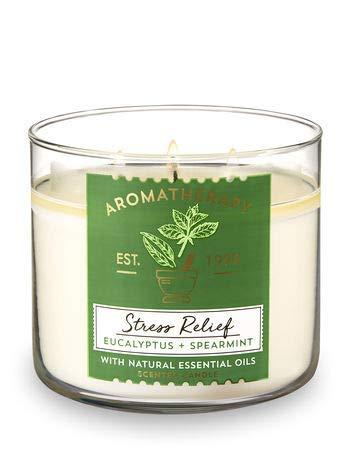 Bath & Body Works Aromatherapy Stress Relief, Eucalyptus + Spearmint Scented Candle