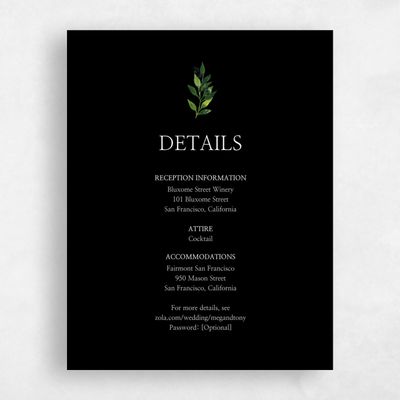 Black Wedding Enclosure - Gingerwood