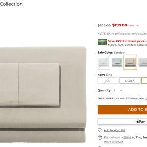 Premium Supima Flannel Sheet Collection King Size in Sandbar Color