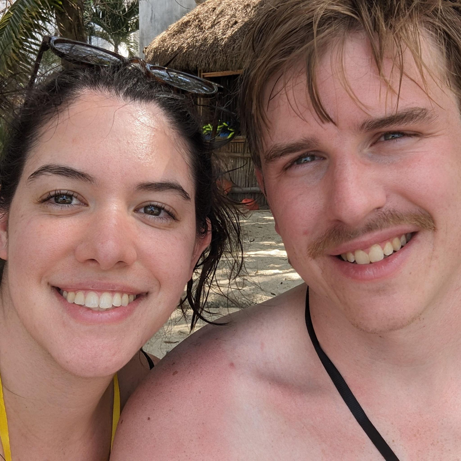 Having a great time in Cozumel on our cruise for my 25th birthday