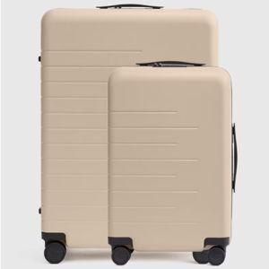 Expandable Carry-On & Large Check-In Suitcase Set - Tan