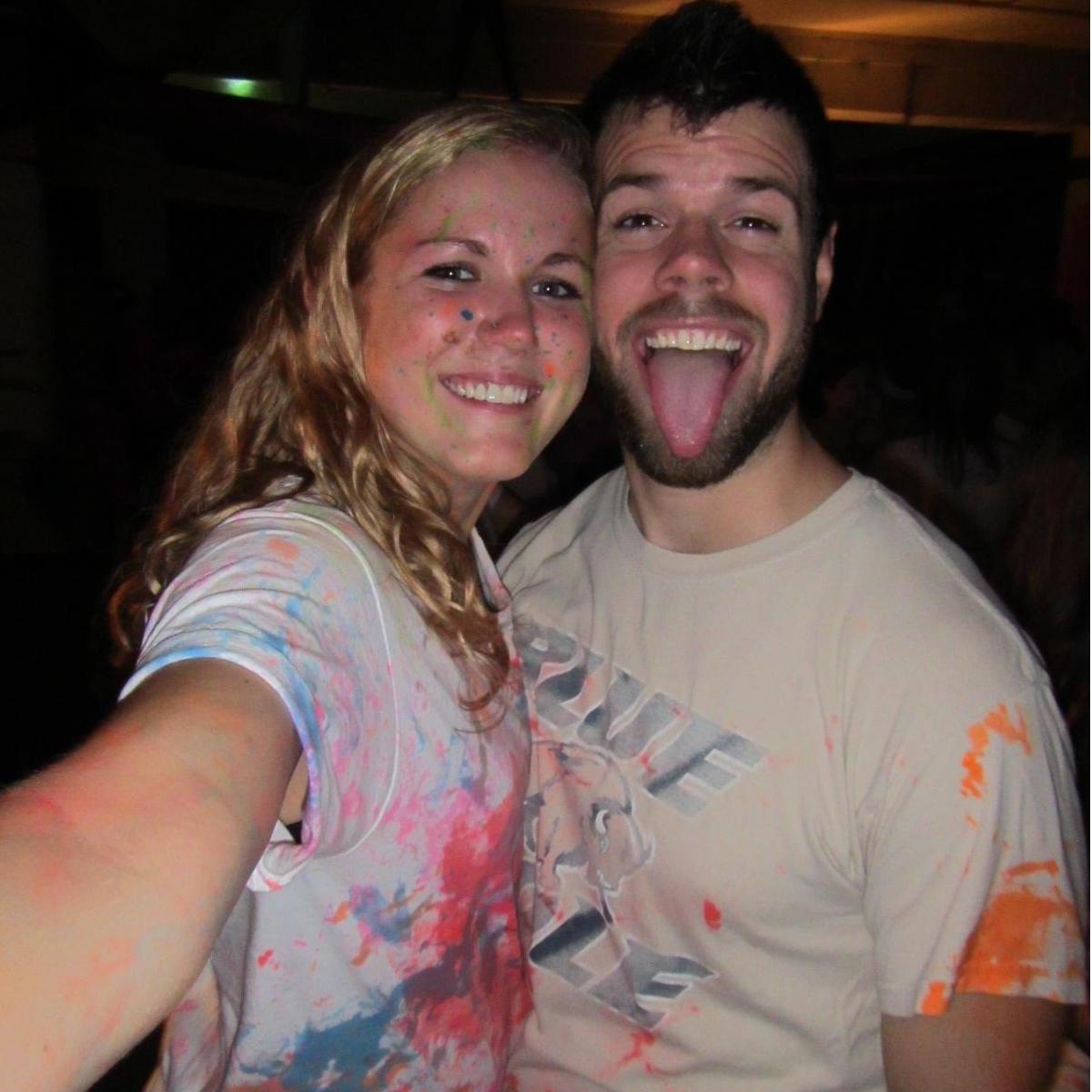 All splattered of paint!
