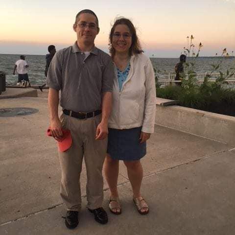 Our first date--and our first photo together July 2018. We look like babies!