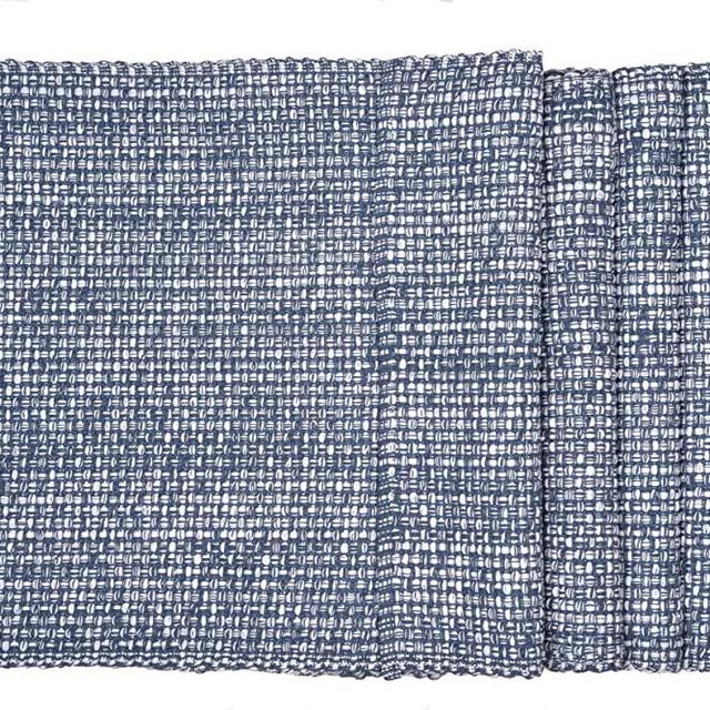Urban Villa, 100% Cotton Two Tone Place Mats,14''x 20'' Over Sized,Set of 6,Blue/White, Every Day Use,Heavier Quality