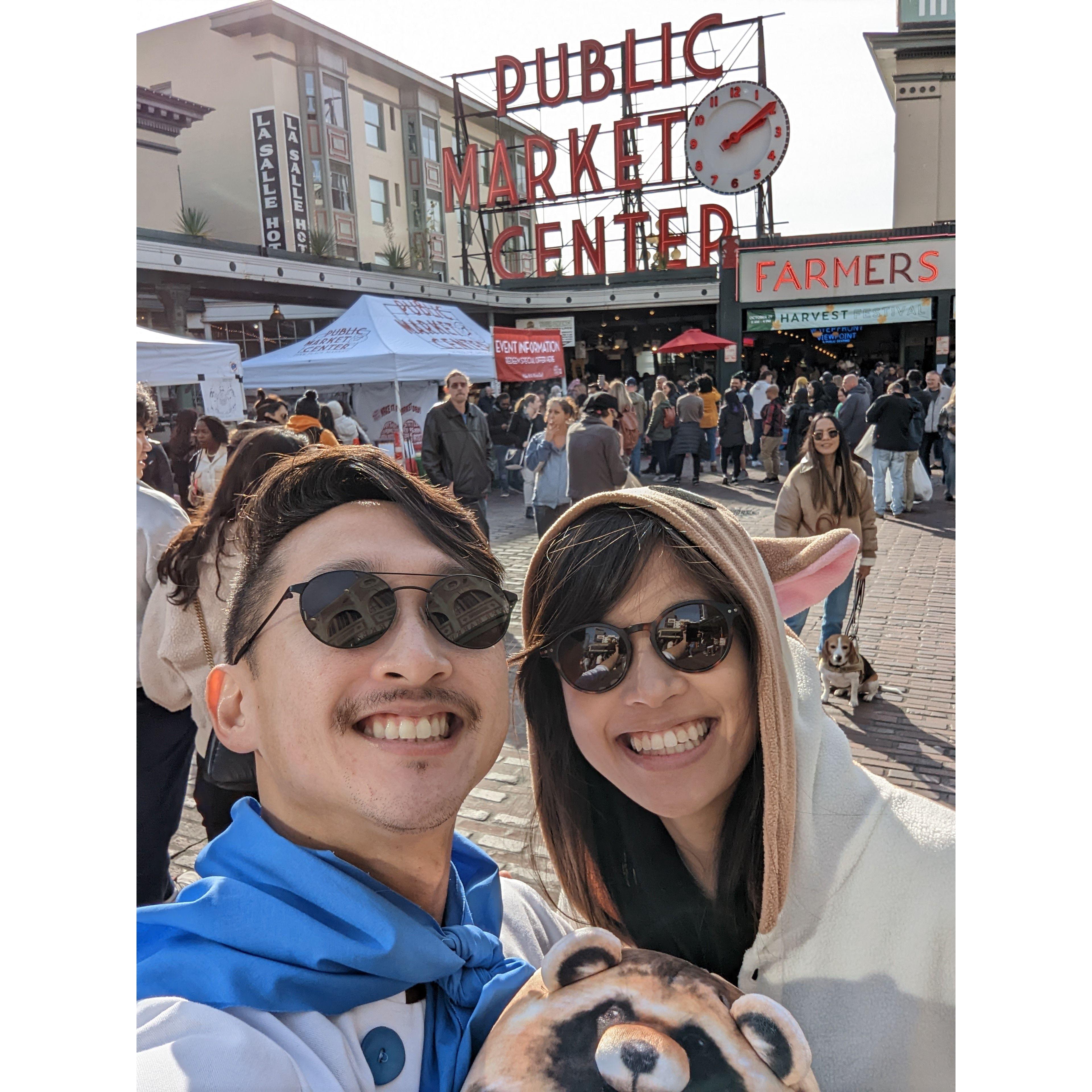 Downtown weirdos during Halloween weekend