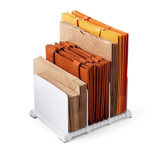 YouCopia StoraBag Reusable Shopping Bag Organizer, Adjustable Shelf Dividers for 20+ Tote, Cloth, Grocery and Lunch Bags