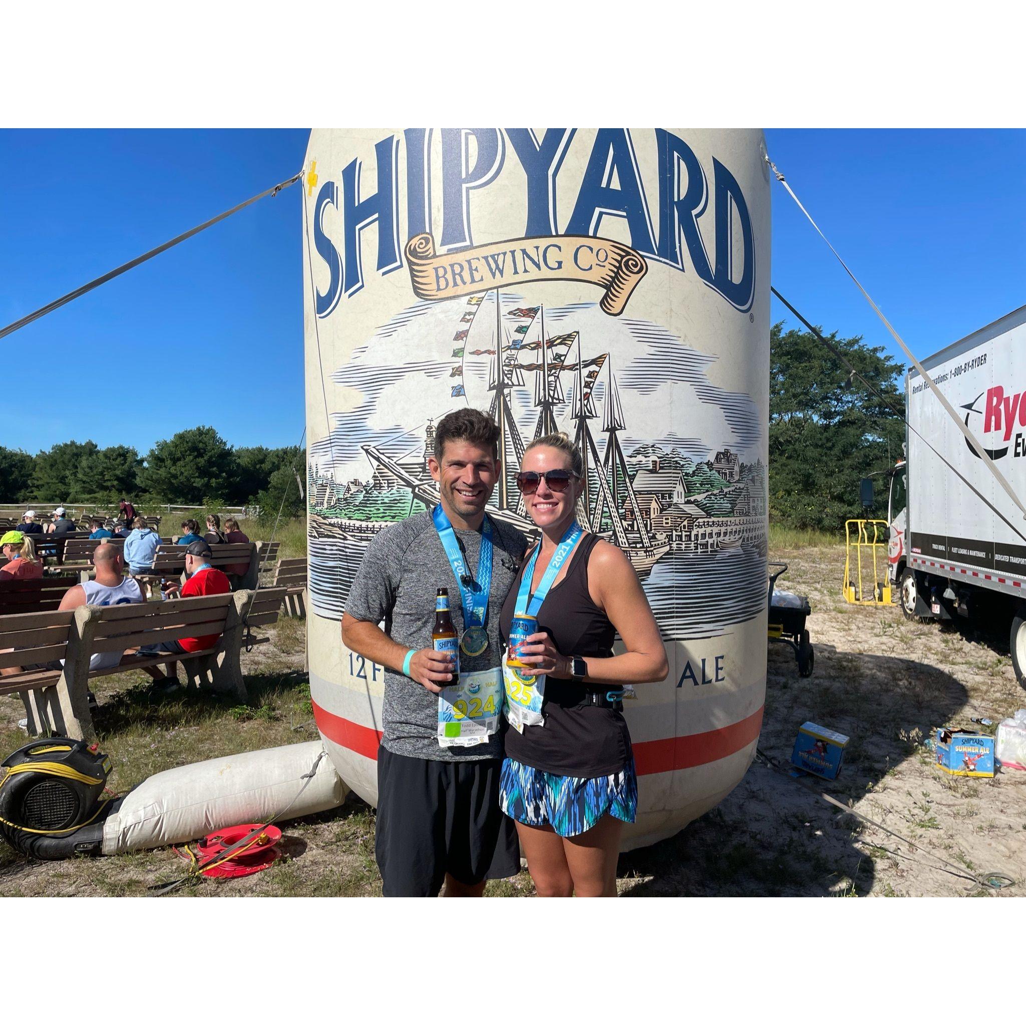 1/2 Marathon on our 1st Anniversary