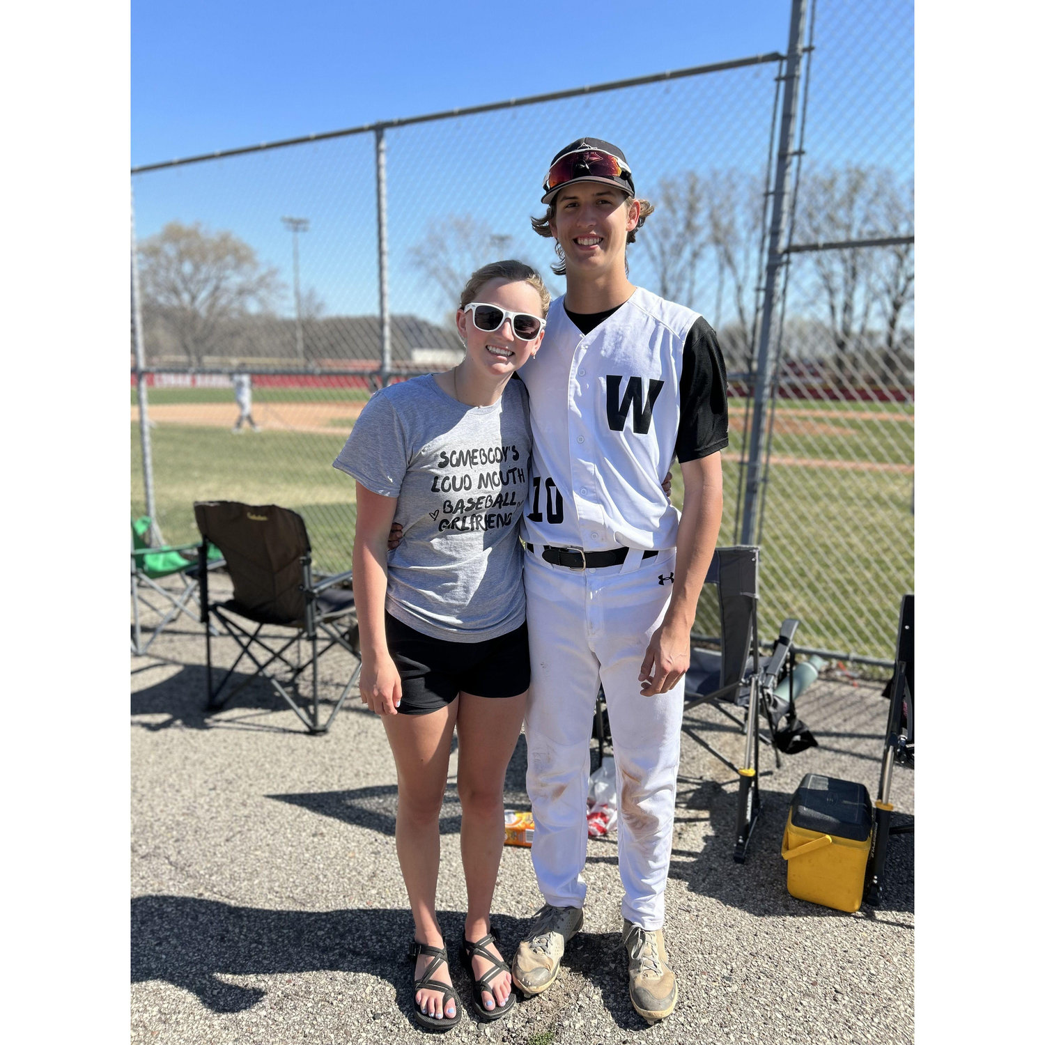 Somebody’s loud mouth baseball girlfriend