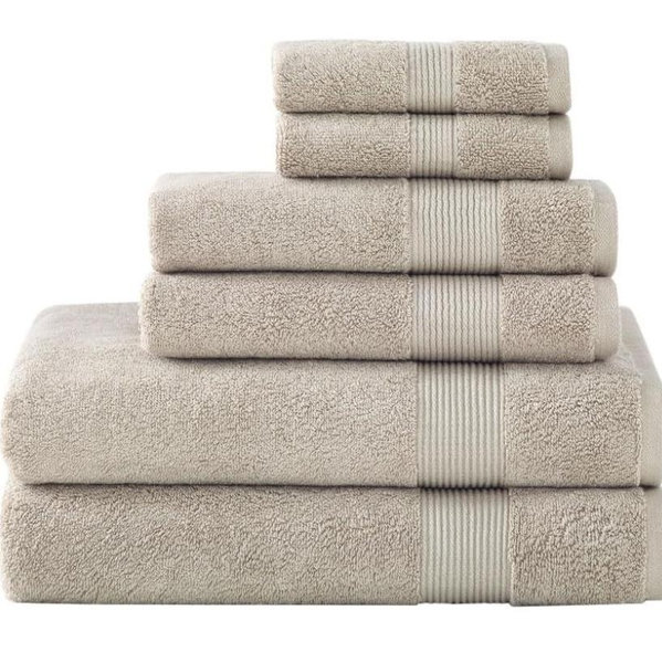 2 Washcloths - Under The Canopy Organic Cotton Classic Towels - Light Taupe - 2 Washcloths