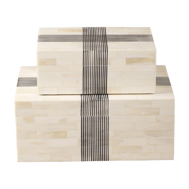 GAURI KOHLI Riviera Decorative Boxes, Set of 2