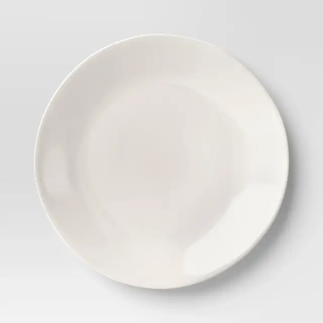 10" Stoneware Aralia Dinner Plate Sour Cream - Threshold™