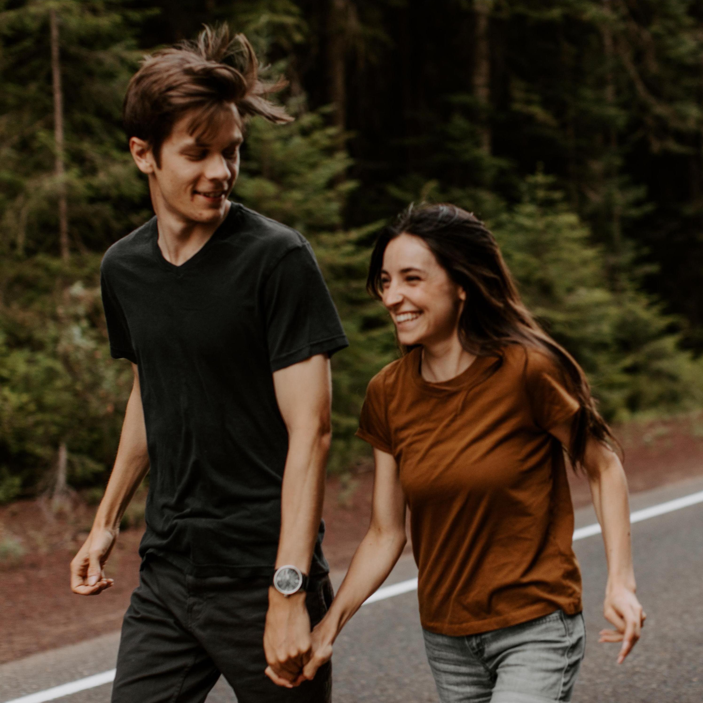 True to the rest of their trip, just as things were going their way their plans took a swift change.  A local wildfire prevented them from going down to Crater Lake for their engagement photos.