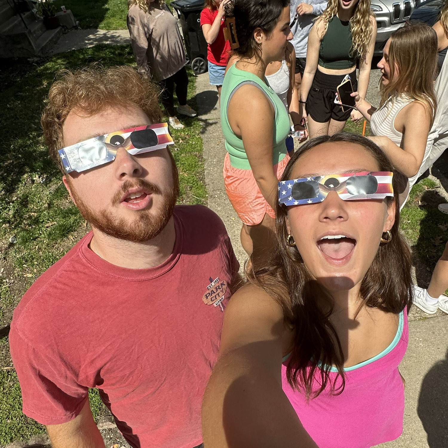 We watched the solar eclipse from Clifton.