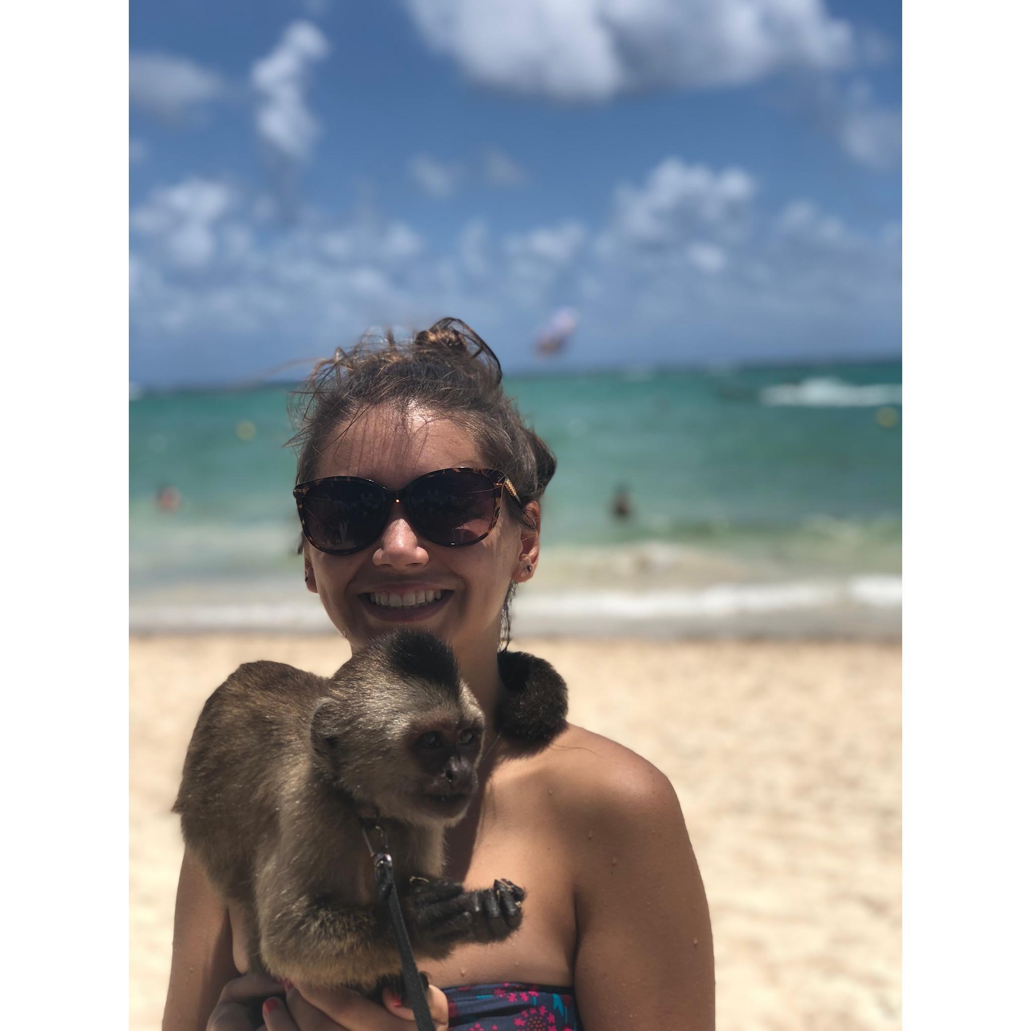 Monkeying around in Punta Cana!