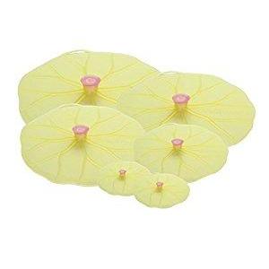 Charles Viancin Lilypad Lid Set of 6 - Large, Medium, Med/Small, Small, Drink Cover Set