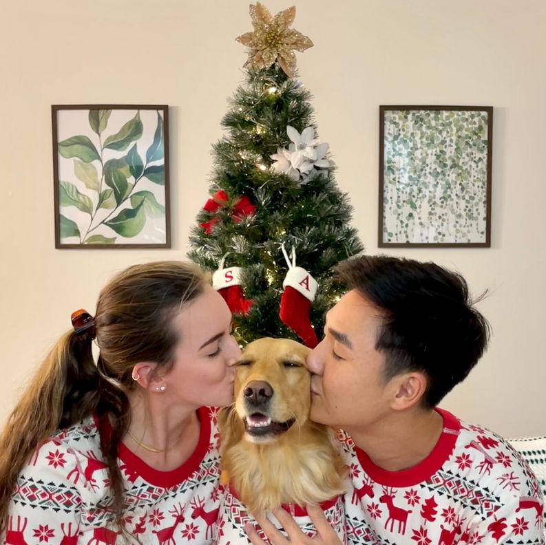 And made our first family Christmas card.