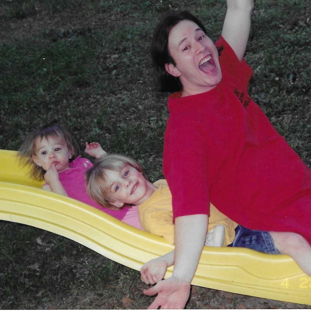 Childhood picture of Nathanael with Father of the Groom, Chris Collier
