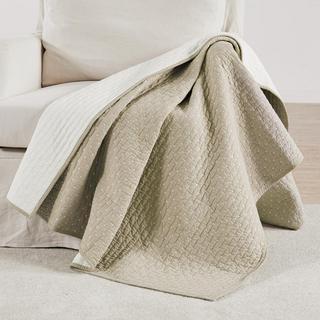 Cross Stitch Quilted Throw