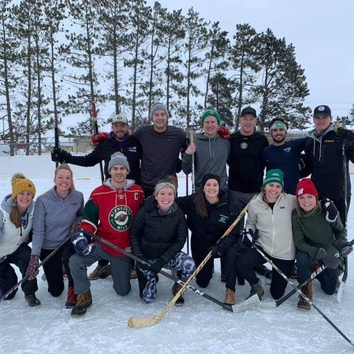 Hockey with Book Club! 
New Years weekend, 2019