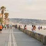 Walk Along the Pacific Beach Boardwalk