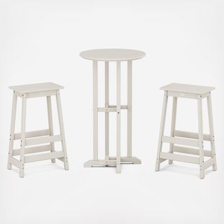 Modern Studio 3-Piece Bistro Bar Stool Set