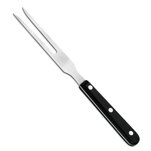 Cyoufine Meat Cooking Fork Stainless Steel Fork - 10.8" Metal Serving Forks for Meat Carving Heavy Duty Two Prong Meat Fork for Grill Lifting Barbecue Forks