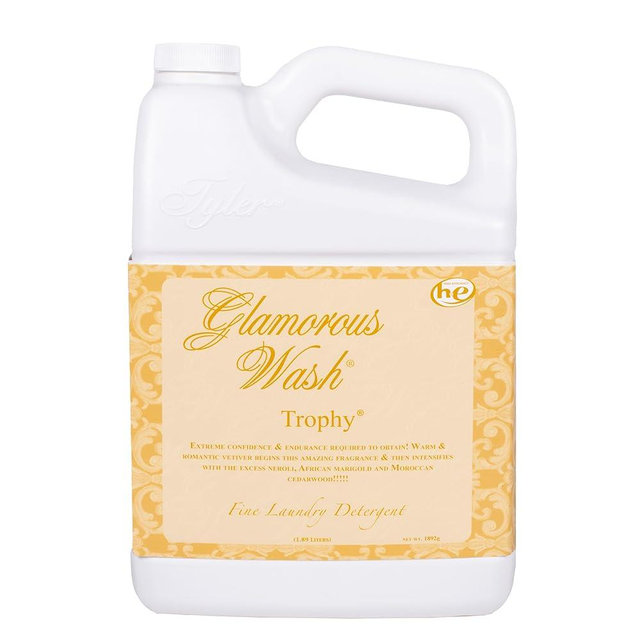 TROPHY Glamorous Wash 64 oz Half Gallon Fine Laundry Detergent by Tyler Candles