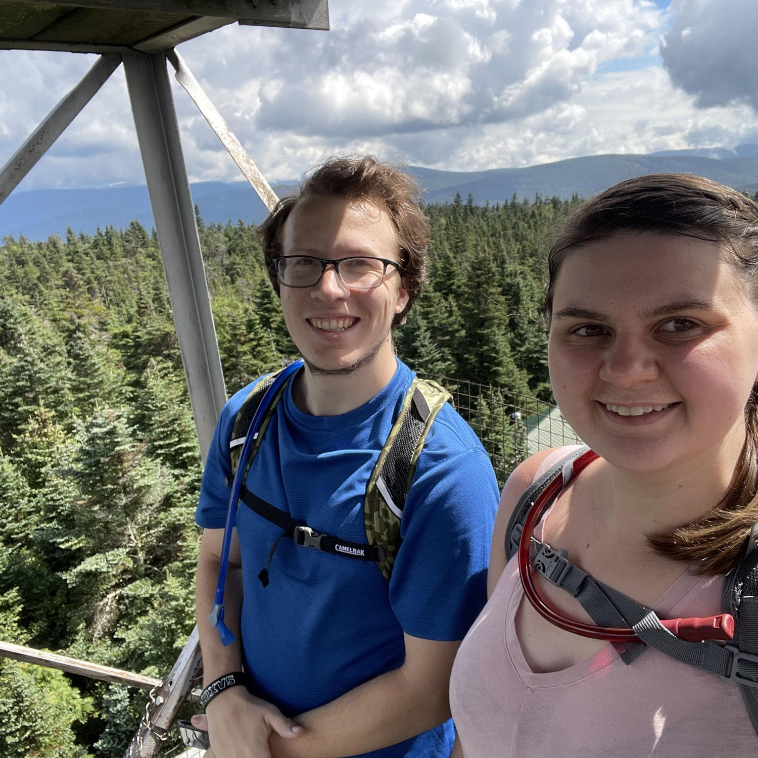 Our first big hike together to the top of Bearpen Mountain