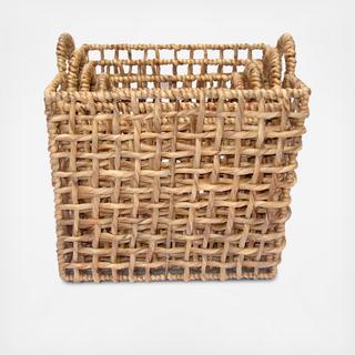 4-Piece Water Hyacinth & Iron Nesting Box Set